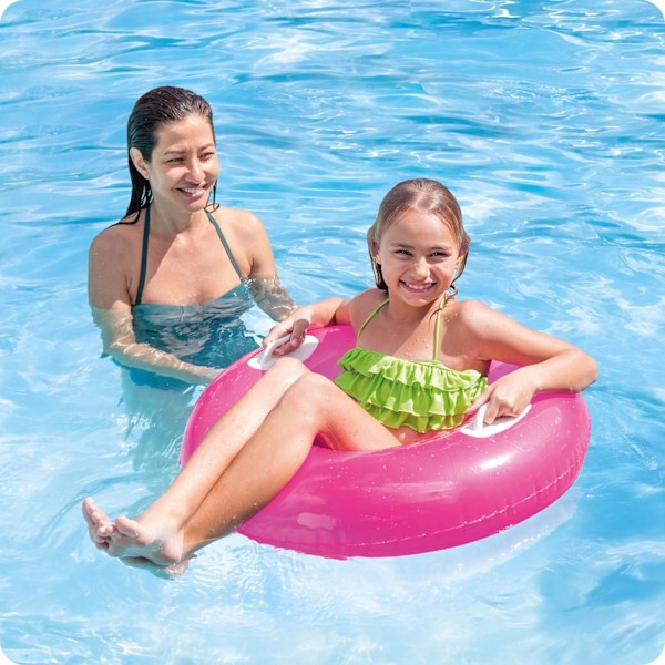 Simring med handtag 76 cm rosa INTEX 59258