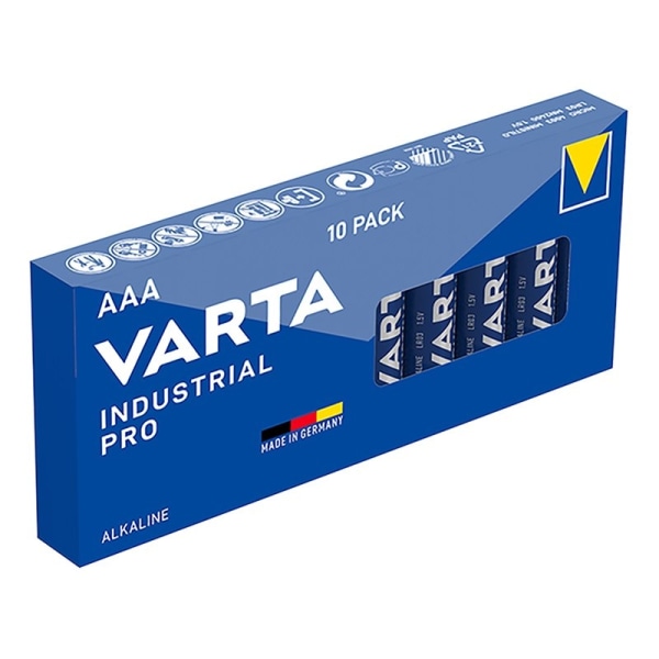 Varta Industrial Alkaline batterier AAA 10 stk