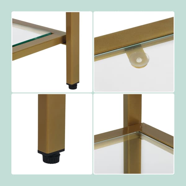 Konsolbord med 3 glashyllor – Modern design