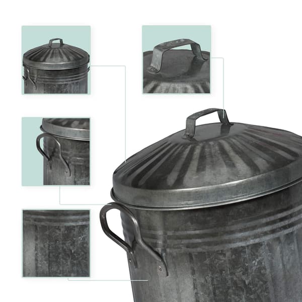 Askfat med lock 10 l
