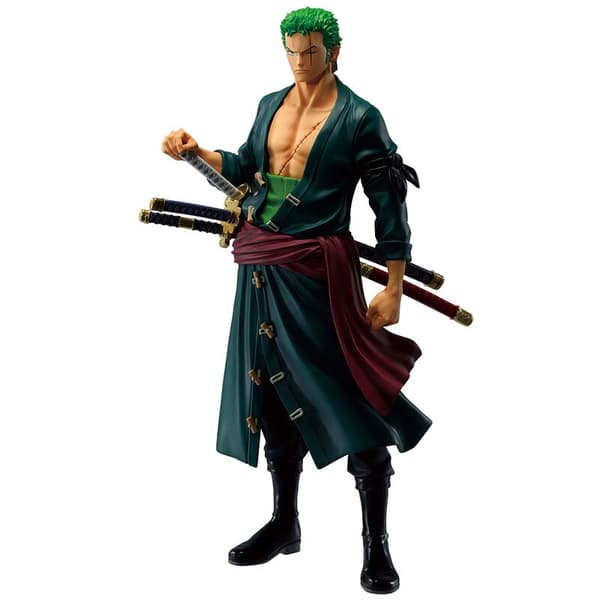 One Piece Roronoa Zoro figur, 25 cm, Ichibansho samleobjekt