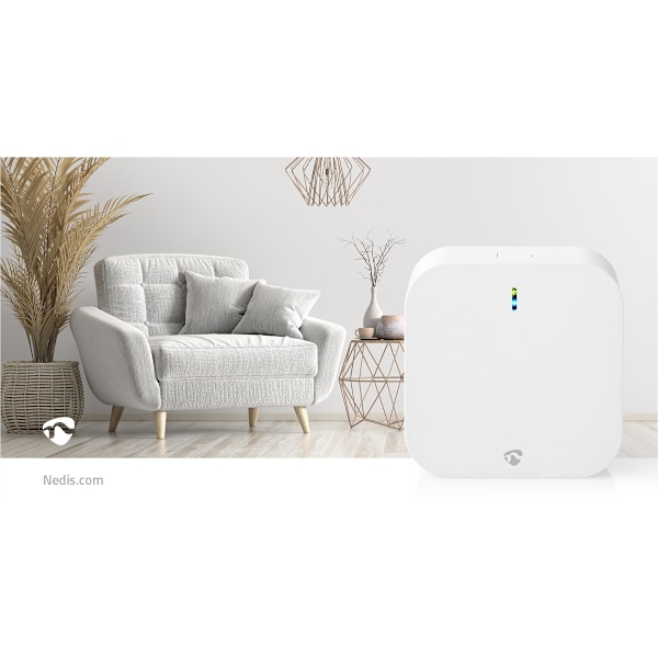 SmartLife Gateway | Bluetooth® / Zigbee 3.0 | 50 Enheter | Strömadapter | Android™ / IOS | Vit