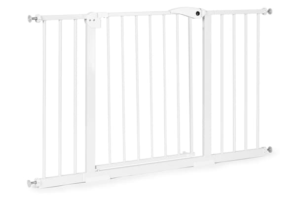 Sikkerhedslåge til Trapper & Døre, 74-132 cm, Stål, Hvid