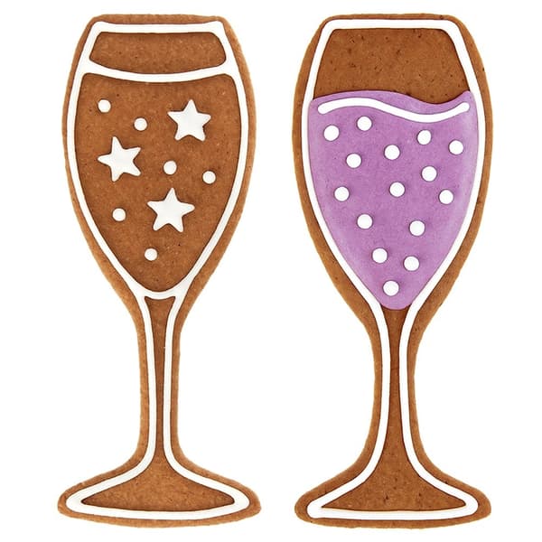 Kakform i rostfritt stål, champagneglas, 10,5 cm