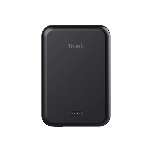 Trust Magno - Langaton virtapankki - Li-Ion - 5000 mAh - 18,5 Wh - 15 Watt - 3 A (24-nastainen USB-C) - musta