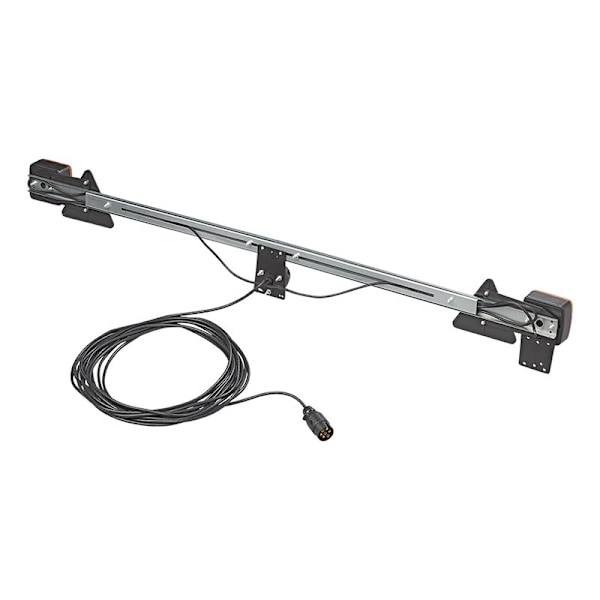 Trailerboard metall 140-200cm teleskopisk + 12M kabel