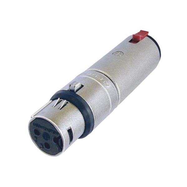 Neutrik - 3-napainen Xlr-naaras stereoon 1/4" lukitusjakki