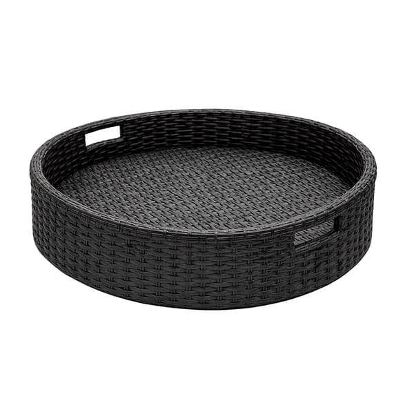 Flydende poolbakke – sort, 60 cm, vejrbestandig rotting