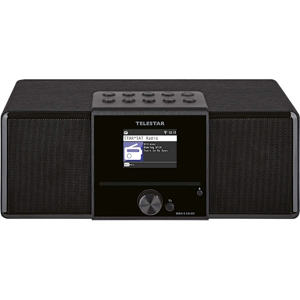 DIRA S32i CD EWF Multifunktionell stereoradio med CD-spelare DAB+ / FM / Internet / Bluetooth Svart