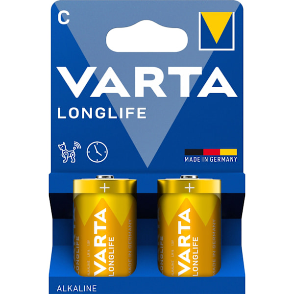 C Batterier 2-pack, långvarig alkaliska