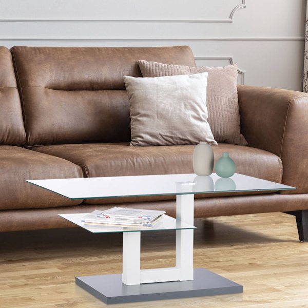 Glas sofabord
