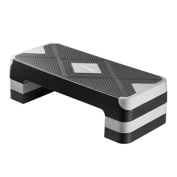 Aerobic Step Platform 28-tums, justerbar, 4 höjdsteg