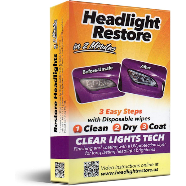 Clear Lights Tech strålkastarrestaureringskit