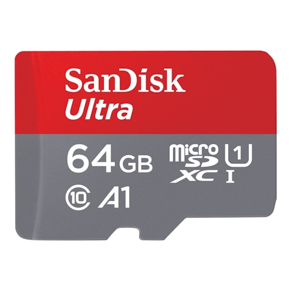 SanDisk Ultra - Flash-minneskort (microSDXC till SD-adapter inkluderad) - 64 GB