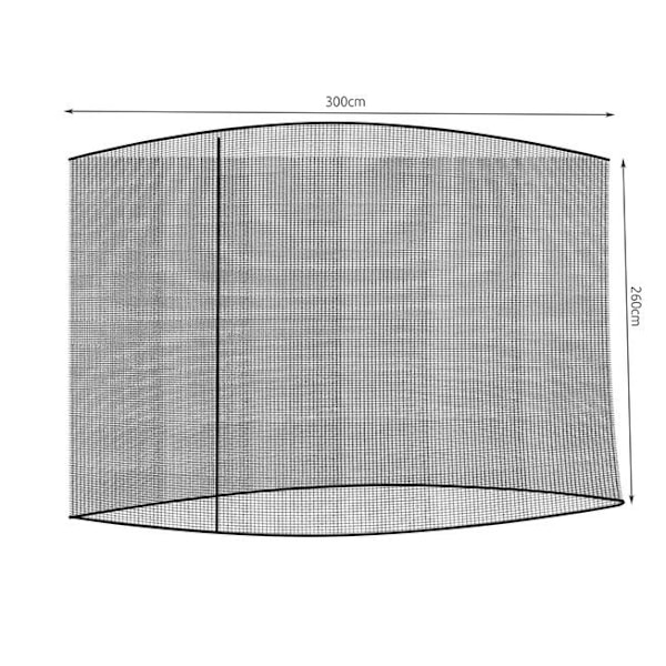 Haveparaply myggenet 3m - sort