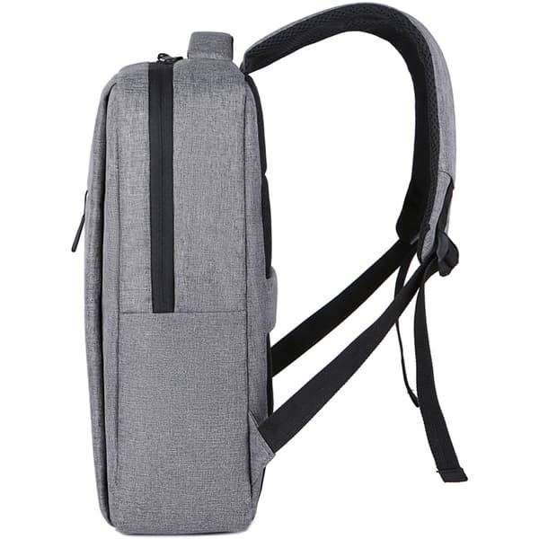 Laptopryggsäck 15,6" Grå, Vattentålig, Polyester