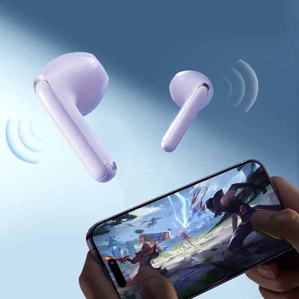 TWS Funpods Series JR-FB1 Bluetooth 5.3 trådlösa hörlurar lila