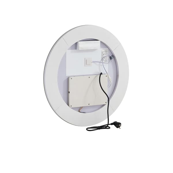 LED-badrumsspegel 60 cm rund, imfri, dimbar