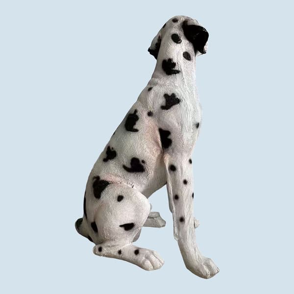 Dalmatian puutarhakoirapatsas, polyresiini, 83 cm