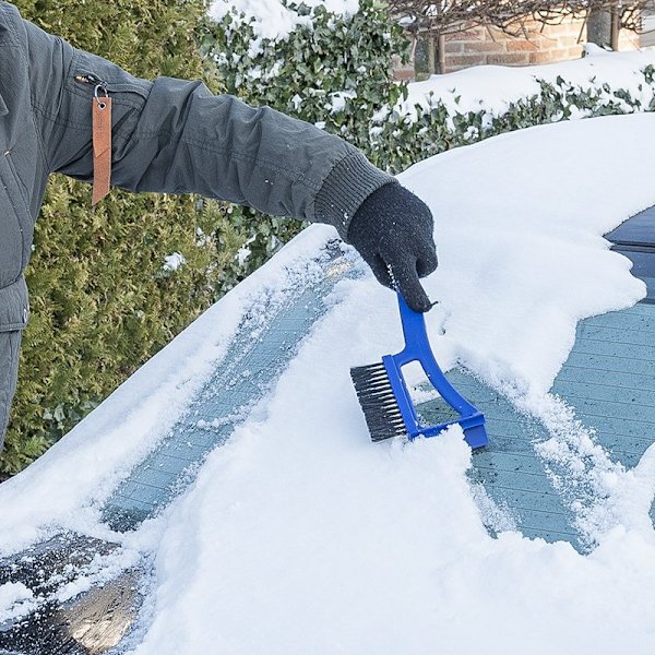 Snöborste 14,5 tum med isskrapa