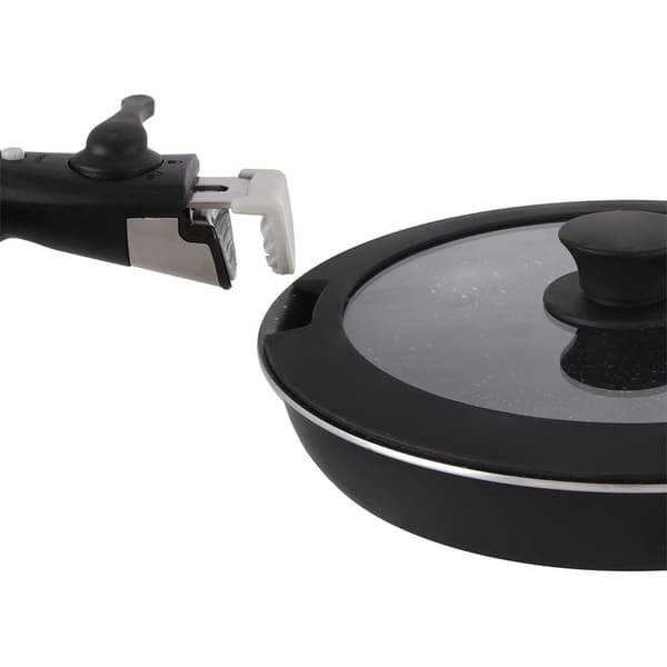 Glaslock med silikonkant, 25 cm, ångventil