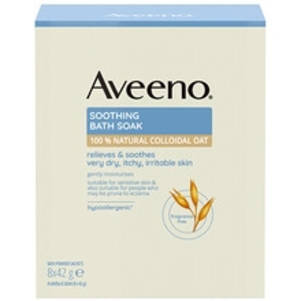 Aveeno - Soothing Bath Soak 8 x 42 g - Zklidňující ovesná koupel 42.0g