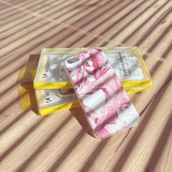 Marble gel fodral marmorfodral till Samsung Galaxy Note 9 rosa