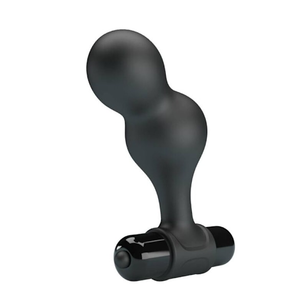 Mr Play - Sort Silikone Vibrator Anal Plug
