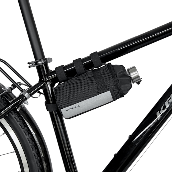 Termisk vattenflaskväska för cykel eller skoter, 1 l, svart