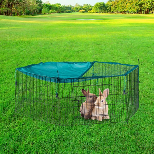 Fritgående indhegnet med net