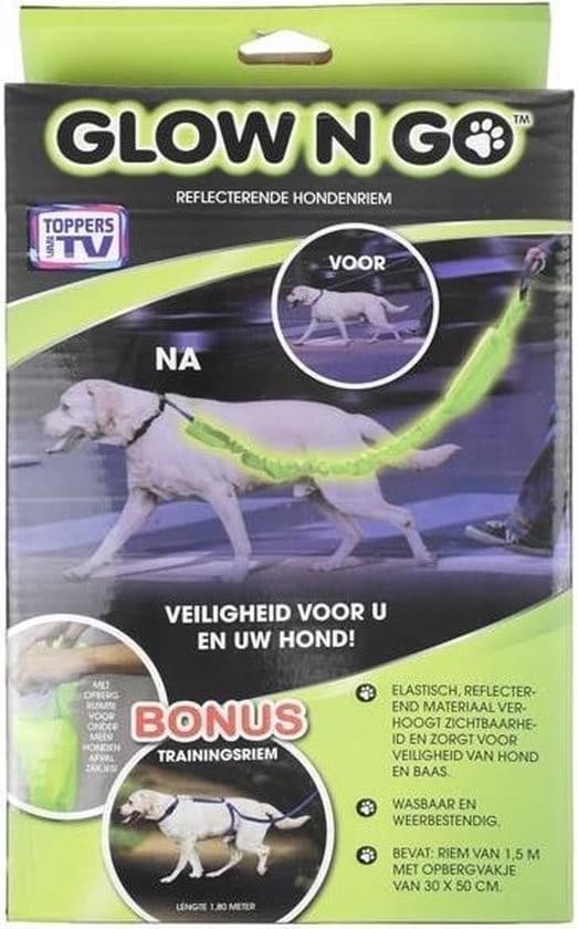 Glo N Go - Refektiv hundesnor