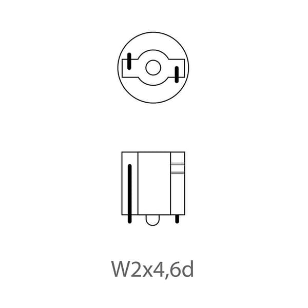 Bilpære 12V 1,2W T5 B2x4,6d pr stk
