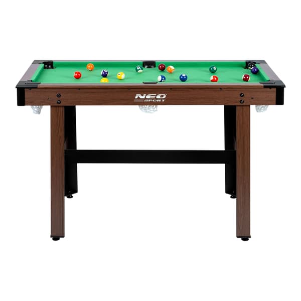 Poolbord 122 x 61 x 76 cm NS-807 Mørkebrunt
