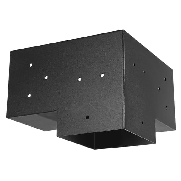 Pergolafästesats, 6x6, 3-vägs kolstål, 4-pack