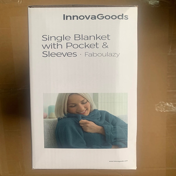 Enkeltærmet tæppe med central lomme Faboulazy InnovaGoods
