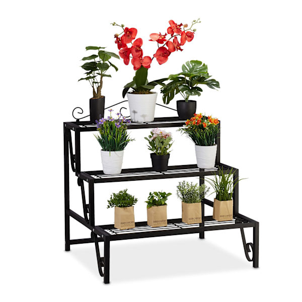Blomstrappa i metall 3 steg