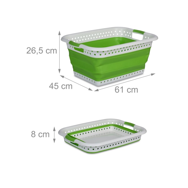 Vikbar tvättkorg 36 l