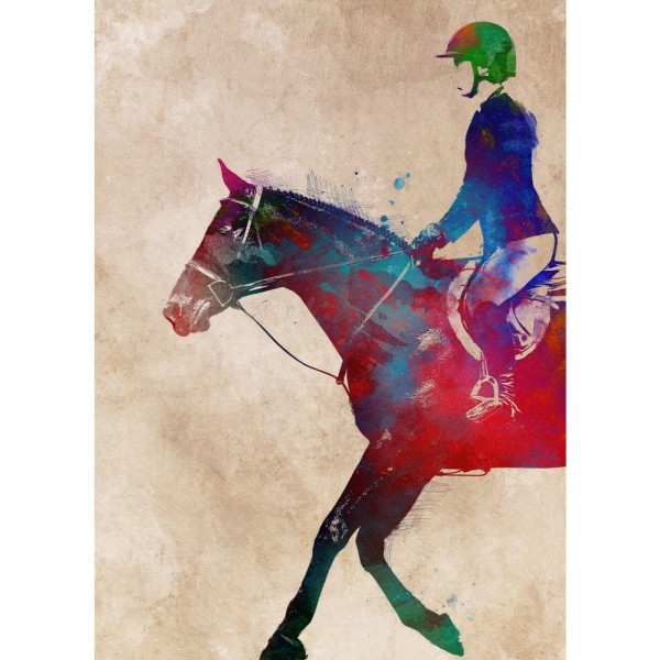 Horse Riding Sport Art (4) - 50x70 cm