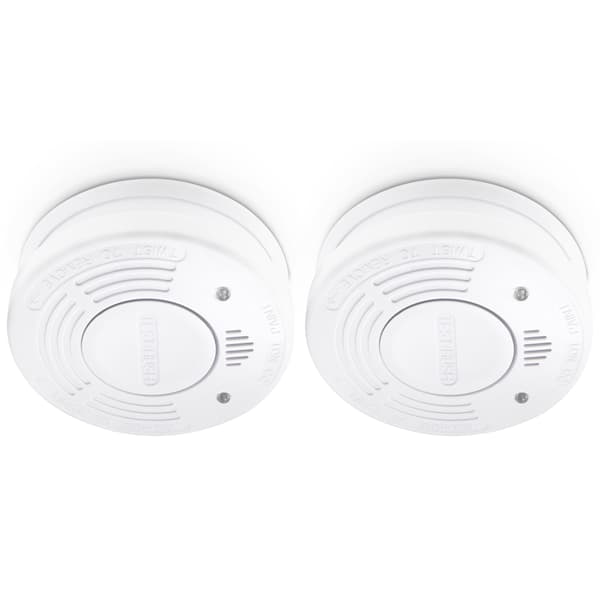 Rökdetektor 2-pack, 10 års batteritid, vit
