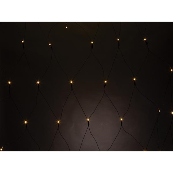 Spika Led - 2 X 2 M - 144 varmhvide lamper - sort ledning - 36 V