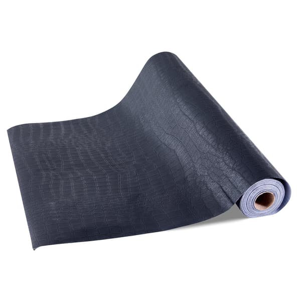 Selvklæbende tapet, sort revnet, 40 cm x 10 m