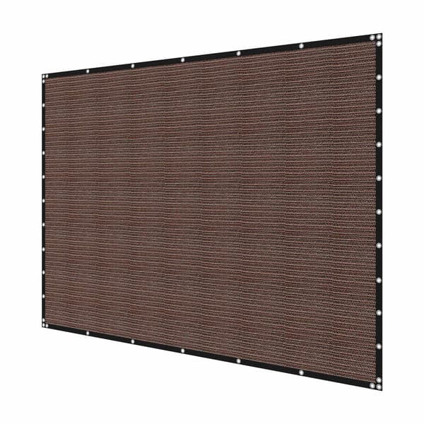 Solskyddsduk 3 x 3,6 m, 90 % block, HDPE, brun