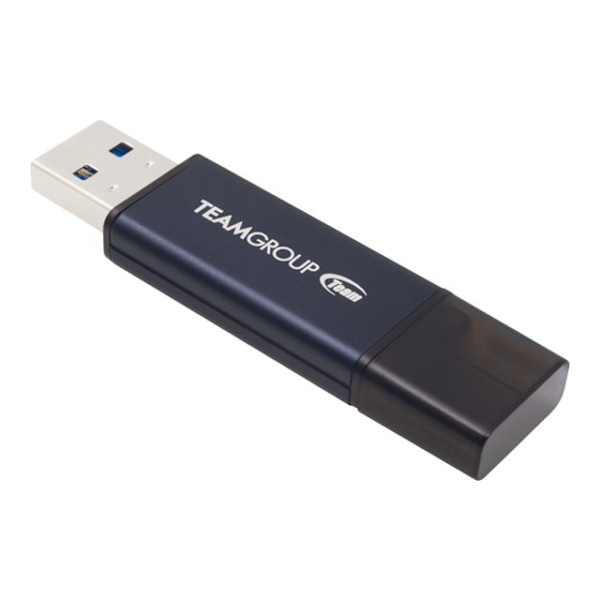 Team C211 - USB-flashdrev - 128 GB - USB 3.2 Gen 1 - blå, grå