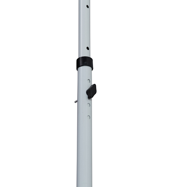 Markise, Foldearmsmarkise, Højdejusterbar Spændemarkise, 200X150Cm, Grå, Aluminium