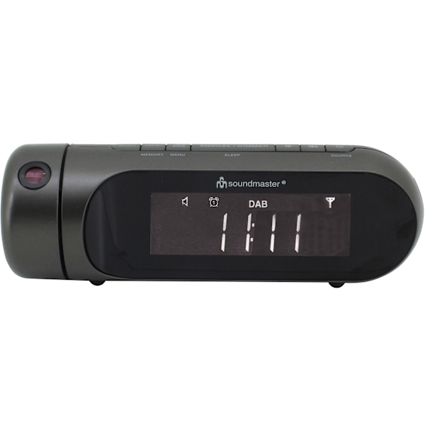 DAB+/FM-RDS Clockradio med projektion