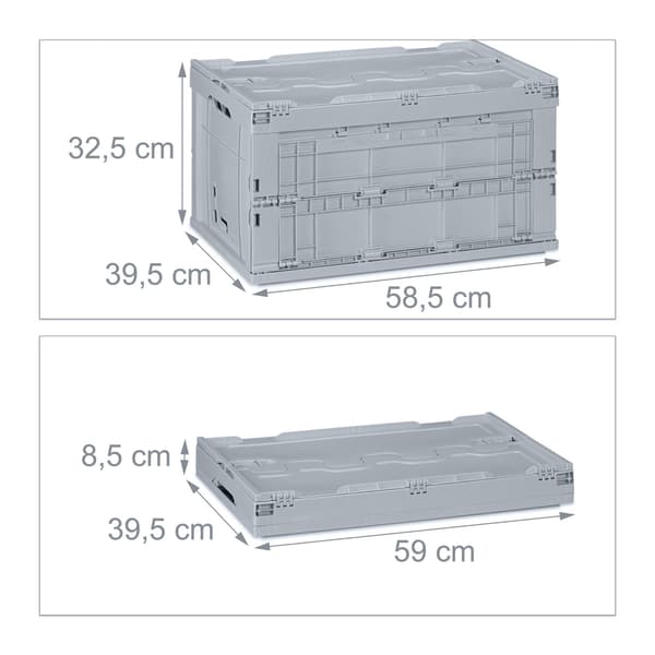 Transportlåda 60 liter med lock