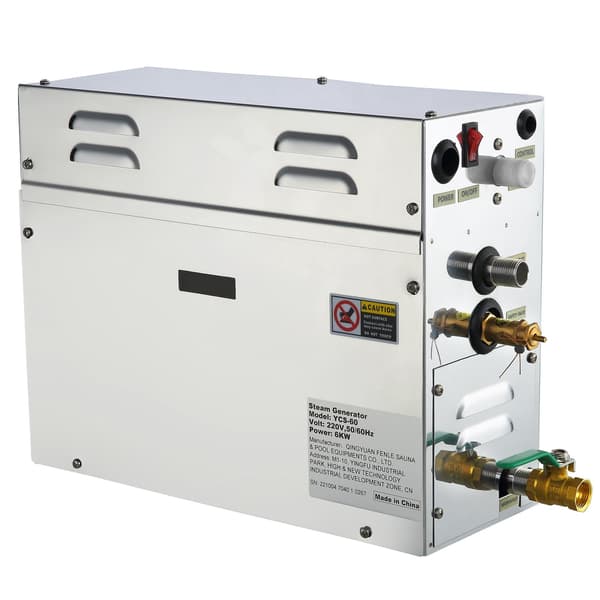 6kW ångduschgenerator, digital display, timer