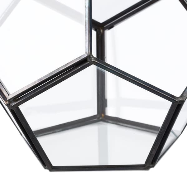Geometrisk glasterrarium – åbent design til stueplanter
