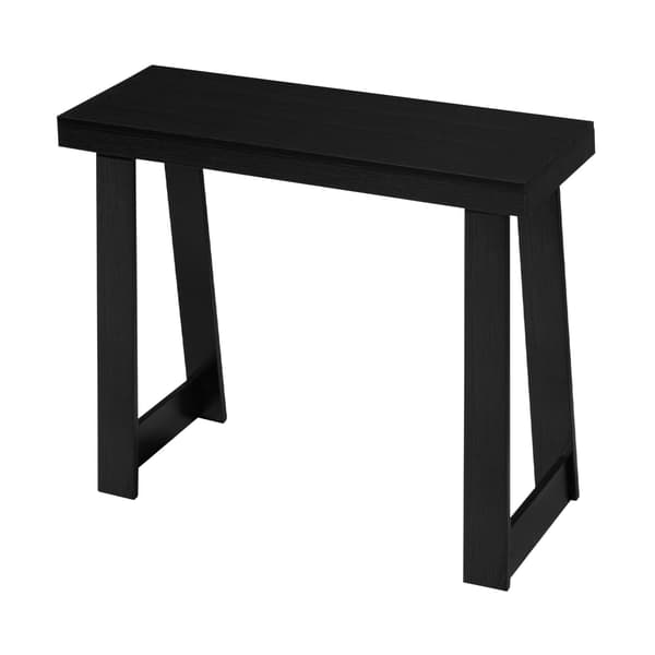 Konsolbord, 91 x 30 cm smal 2-lags hylde, sort