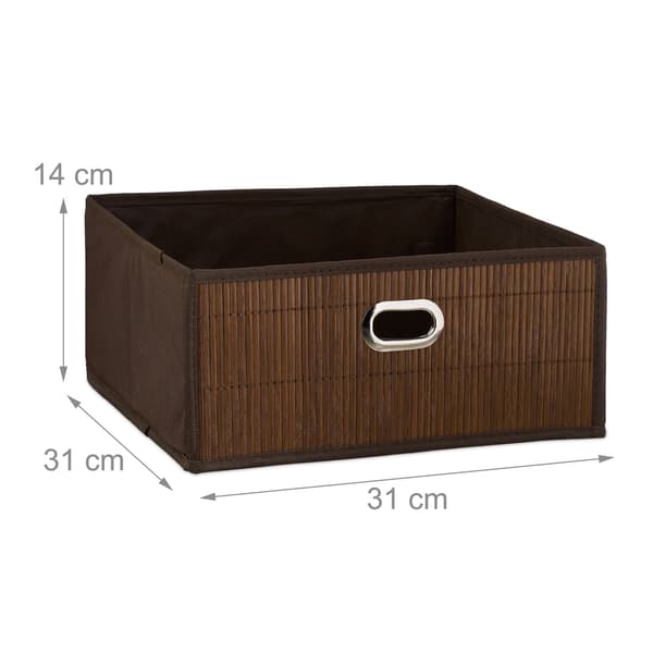 Opbevaringskurv Bamboo Flat